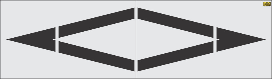 156" Houston Preferential Lane Symbol Stencil