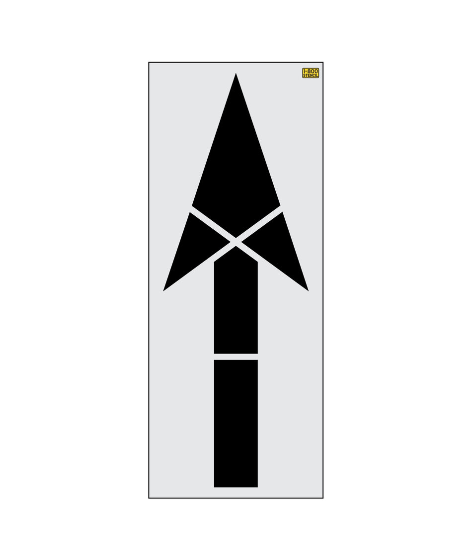 114" Iowa DOT Straight Arrow Stencil