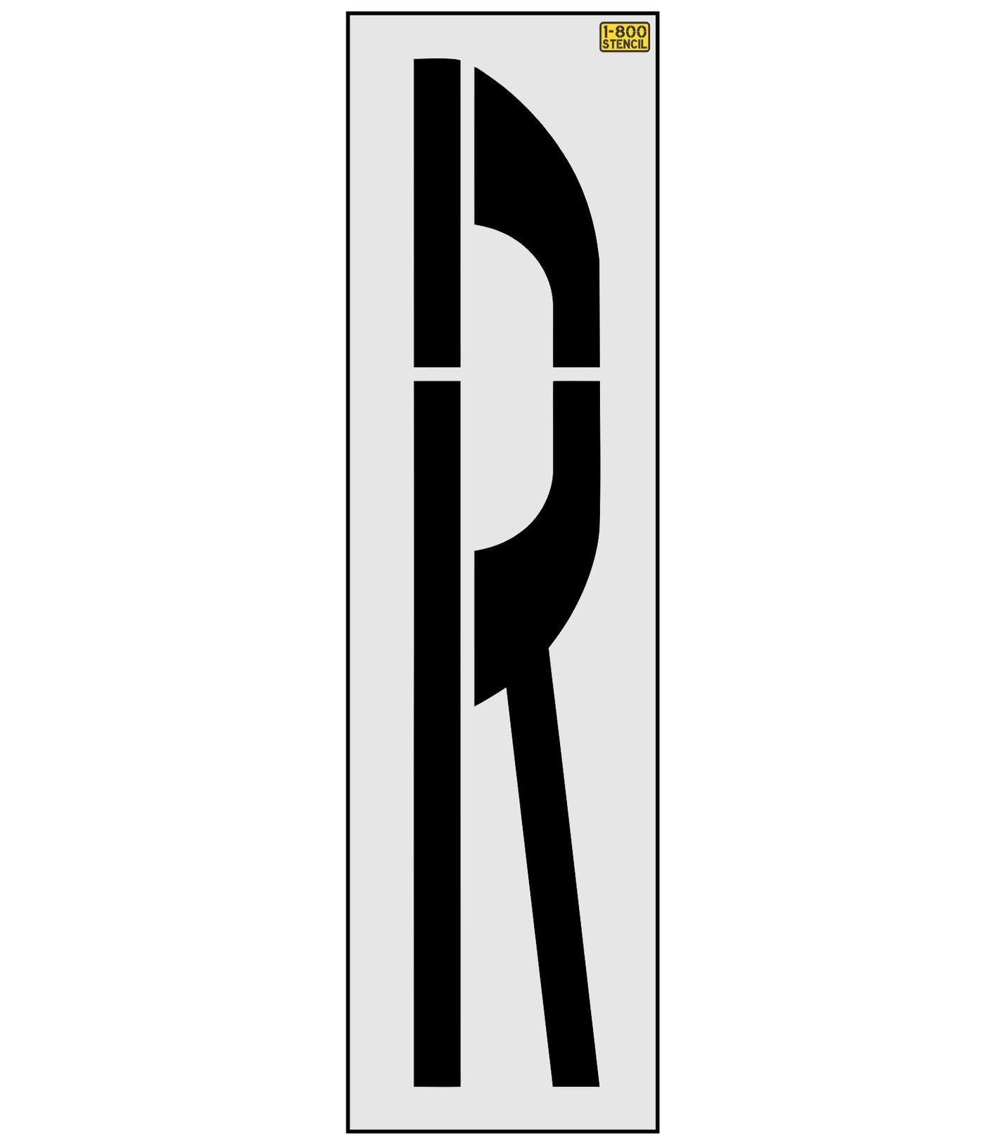 72 inch Iowa DOT railroad crossing letter stencil for roadway and highway pavement striping applications