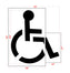 84" Iowa DOT Handicap Symbol Stencil