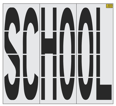 96" Iowa DOT Wording SCHOOL Stencil
