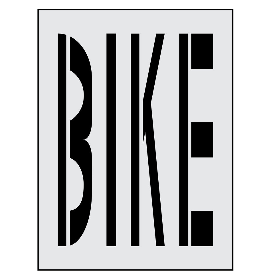 44" Iowa DOT Wording BIKE Stencil