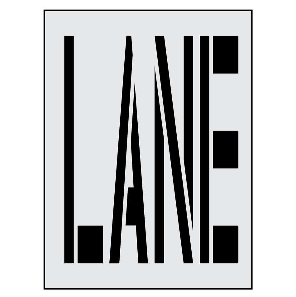 44" Iowa DOT Wording LANE Stencil