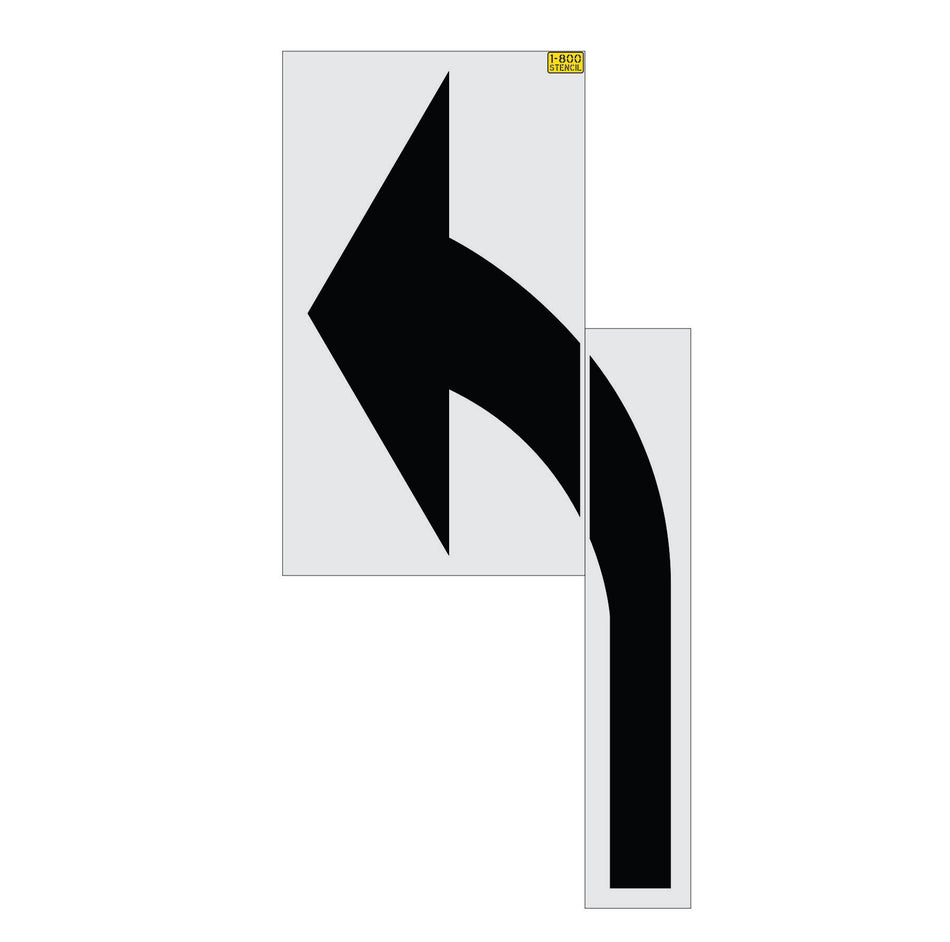 162" Illinois DOT Turn Arrow Stencil