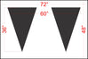 36" Maryland DOT Triangle Shark Teeth Highway Stencil