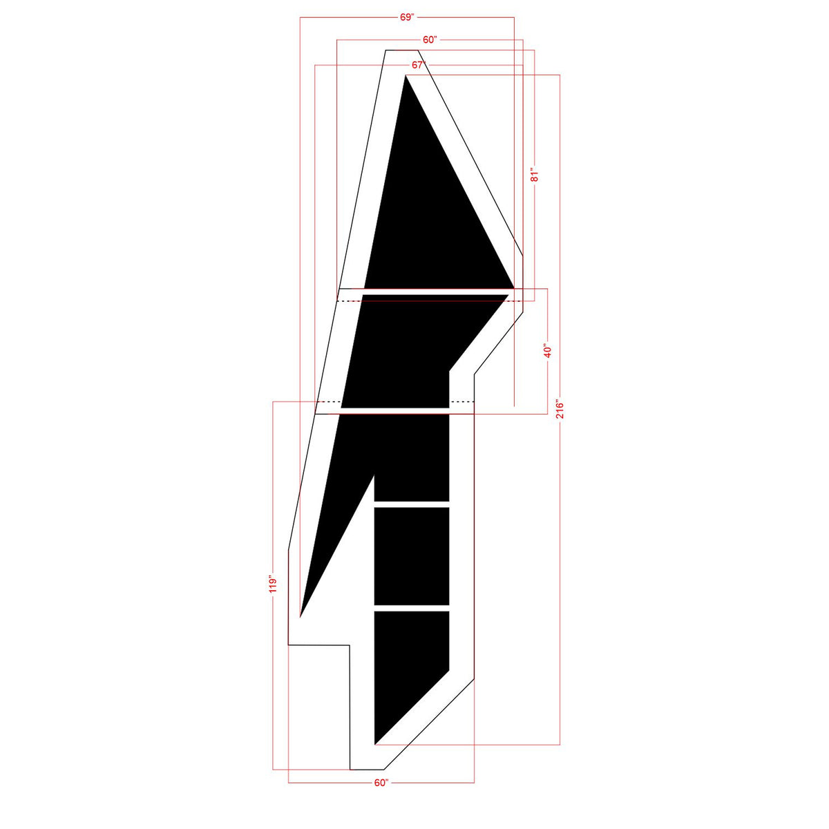 Lane Drop Graphics 216
