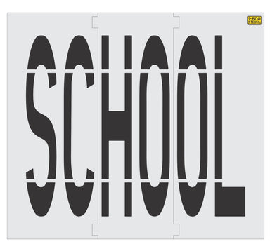 96" Michigan DOT SCHOOL Stencil