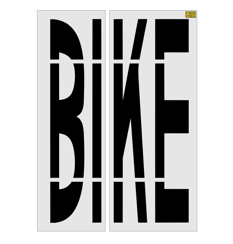 96" Michigan DOT BIKE Stencil