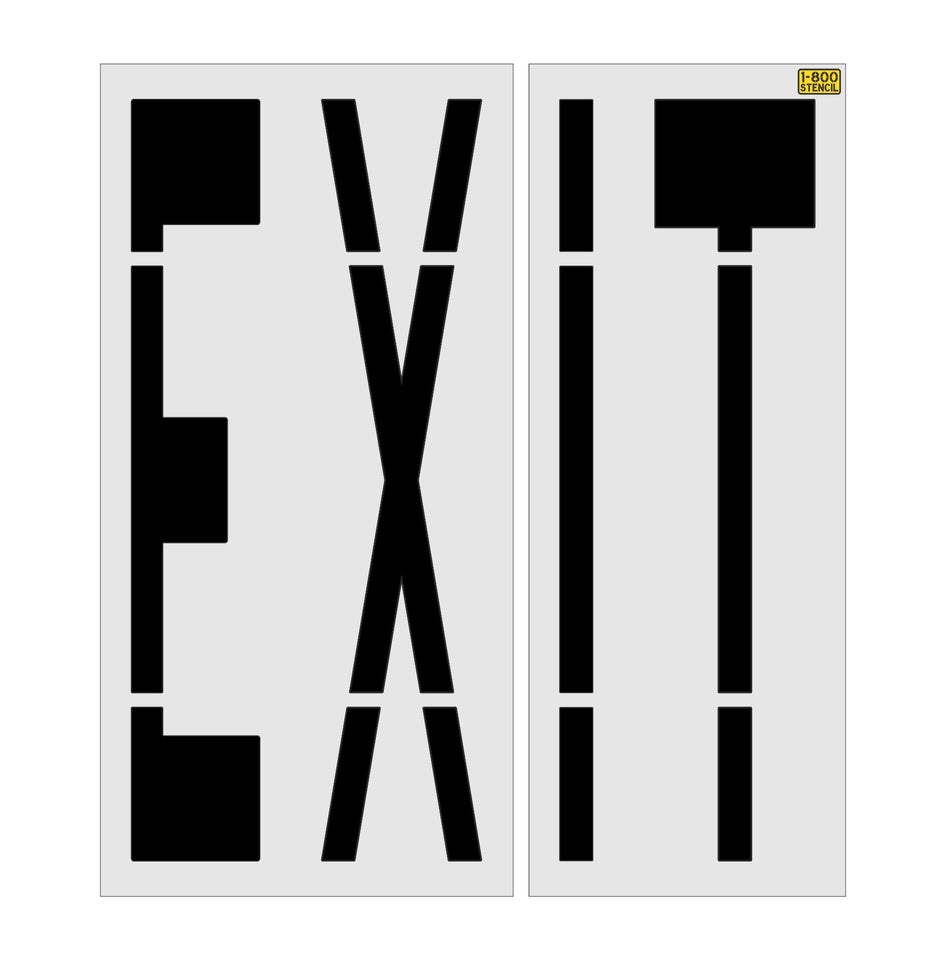 96" Michigan DOT EXIT Stencil