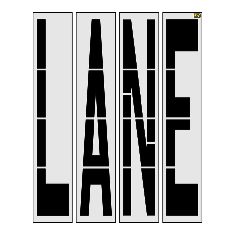 100" Mississippi DOT LANE Stencil