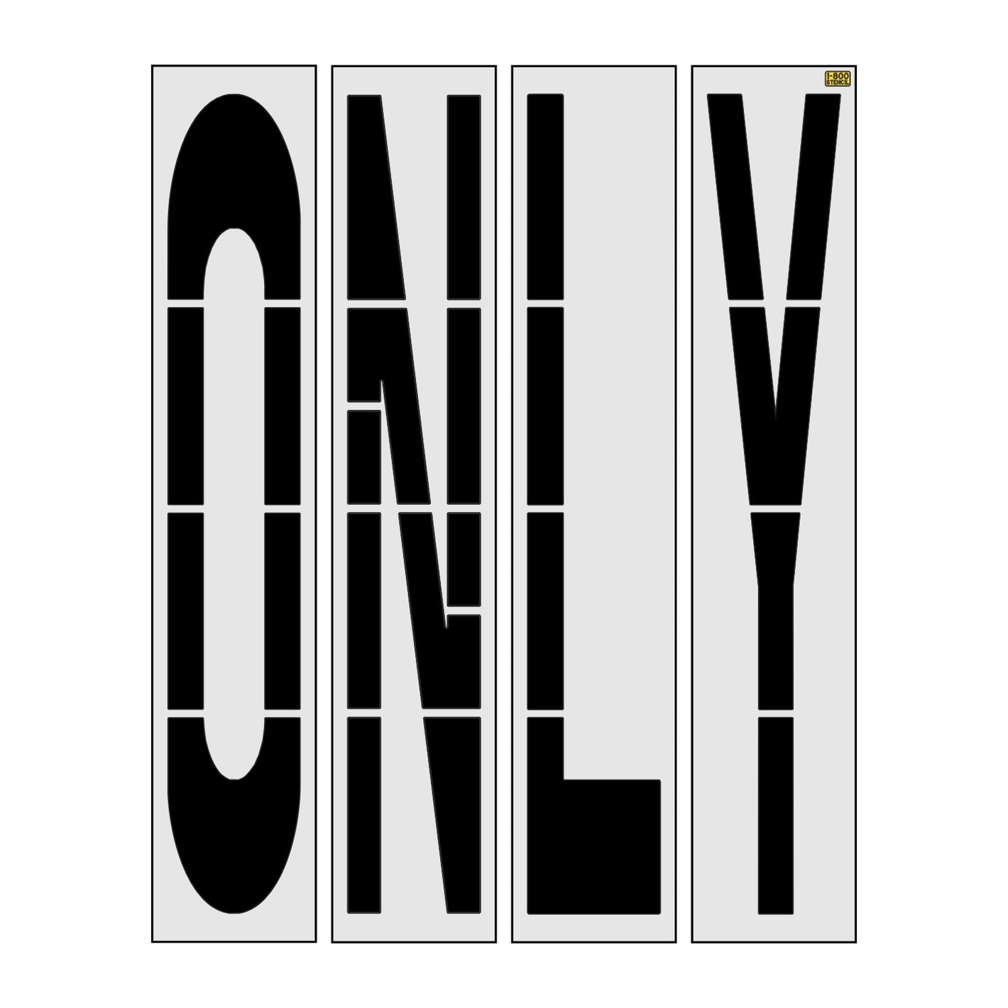 100" Mississippi DOT ONLY Stencil - High-quality stencil for pavement marking, durable and reusable