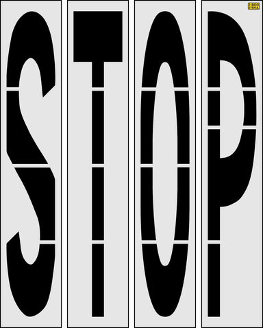 100" Montana DOT STOP Stencil