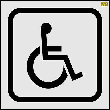 28" Montana DOT Handicap with Border Stencil