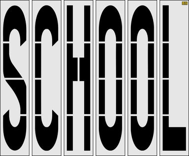 100" North Carolina DOT SCHOOL Stencil