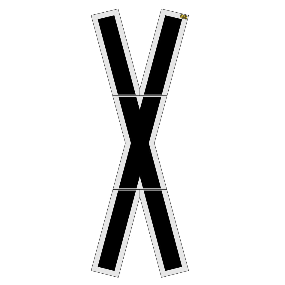 240-inch North Dakota DOT railroad crossing symbol pavement marking stencil for roadway safety