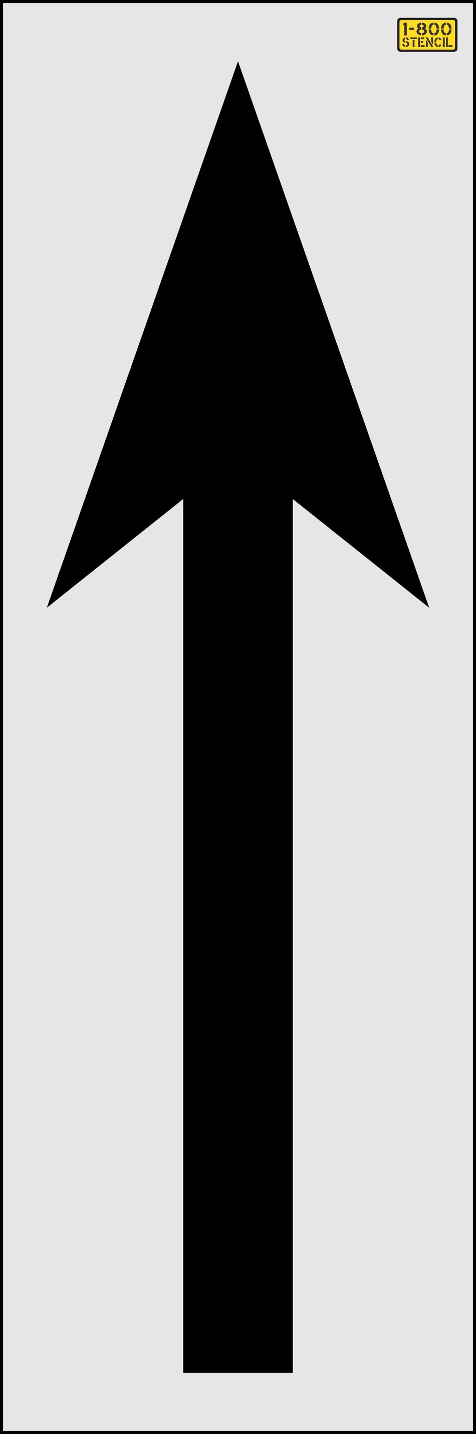 72" New Jersey DOT Straight Arrow Stencil