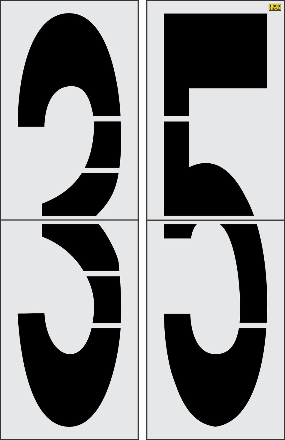 96" New Jersey DOT 35 Stencil