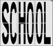 96" New York DOT SCHOOL Stencil