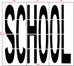96" New York DOT SCHOOL Stencil