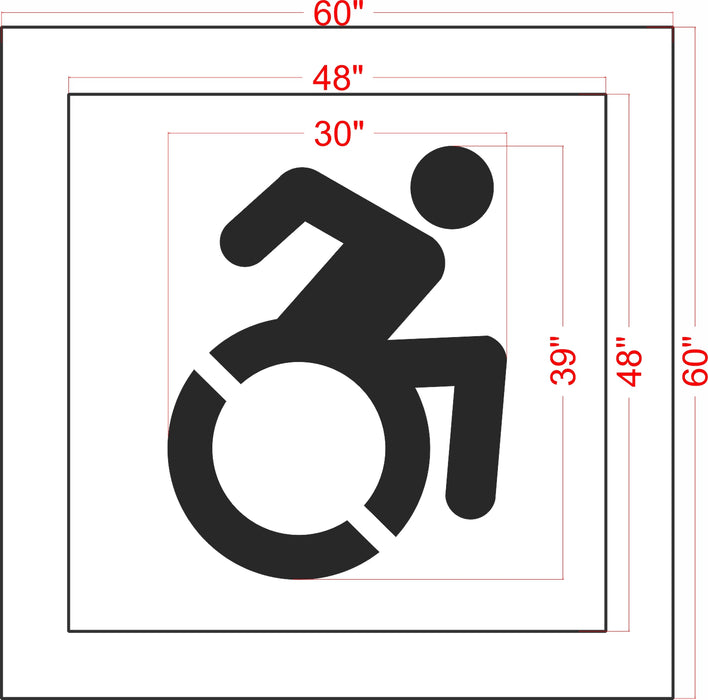 39" New York DOT Handicap Stencil