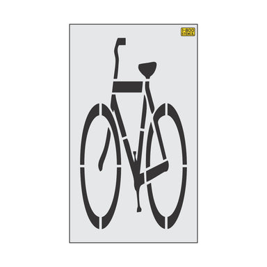 72" Portland DOT Bike Symbol Stencil