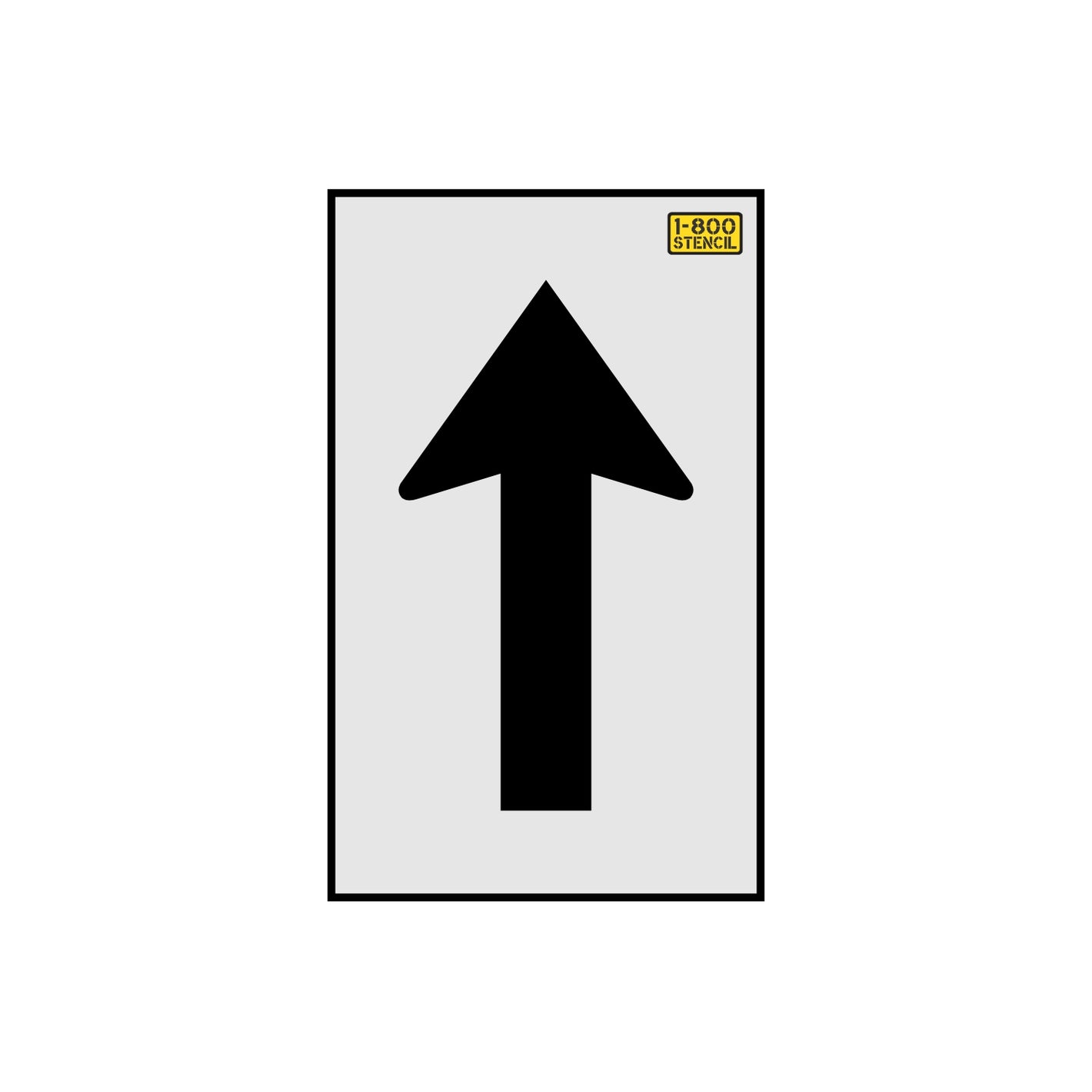 4.5" Sacramento DOT Straight Arrow Stencil - High-quality stencil for pavement marking, durable and reusable