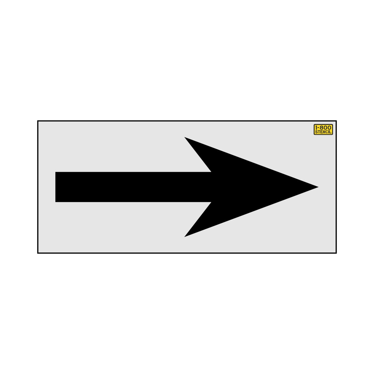 60" Sacramento DOT Straight Arrow Stencil — 1800Stencil