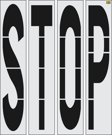 96" San Antonio DOT STOP Stencil