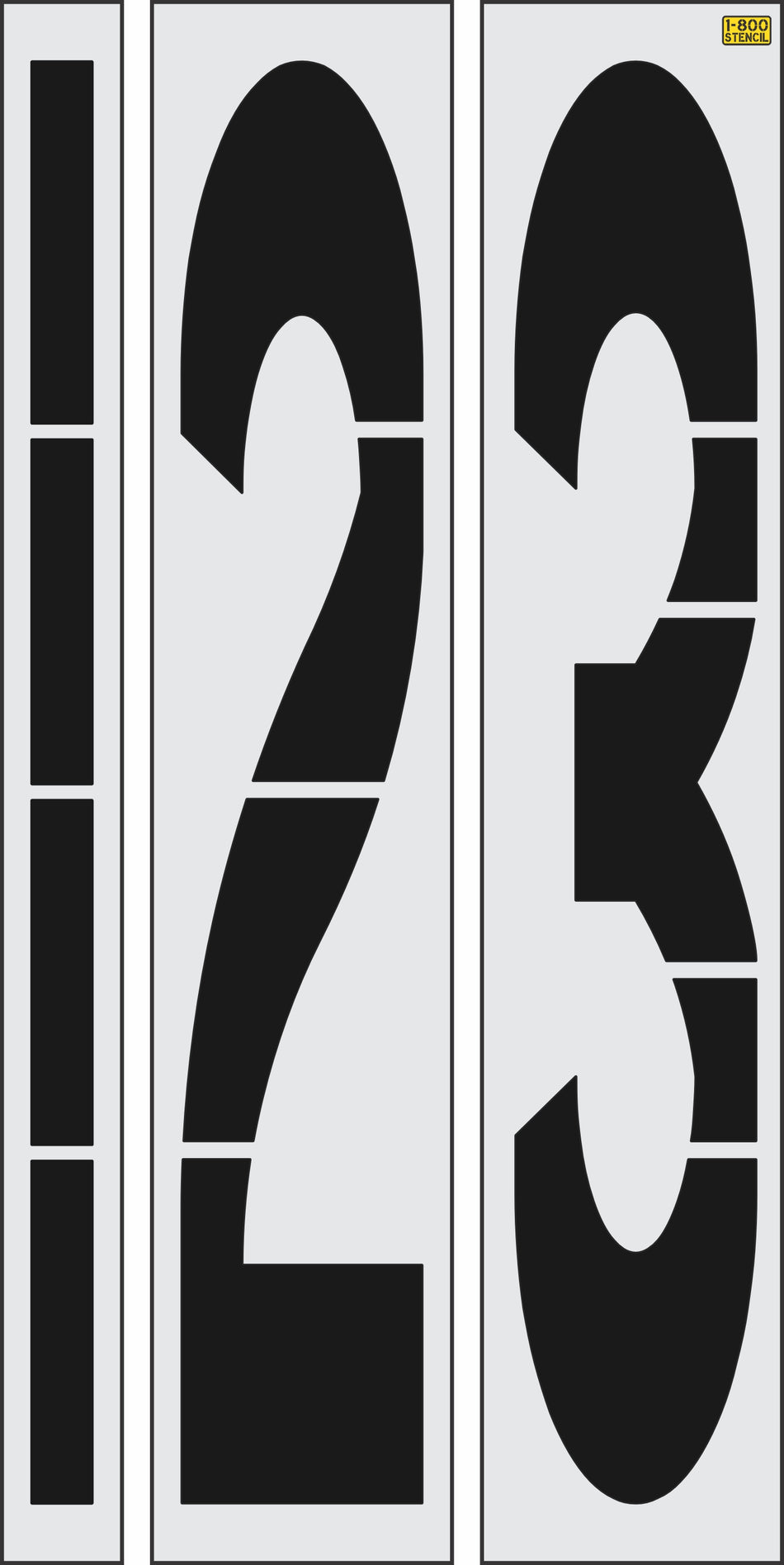 96" San Antonio DOT Number Kit Stencil