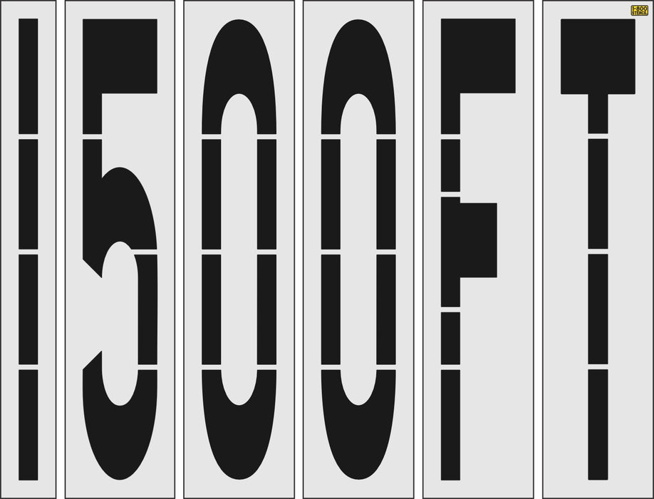 96" South Carolina DOT 1500FT Stencil 1800Stencil