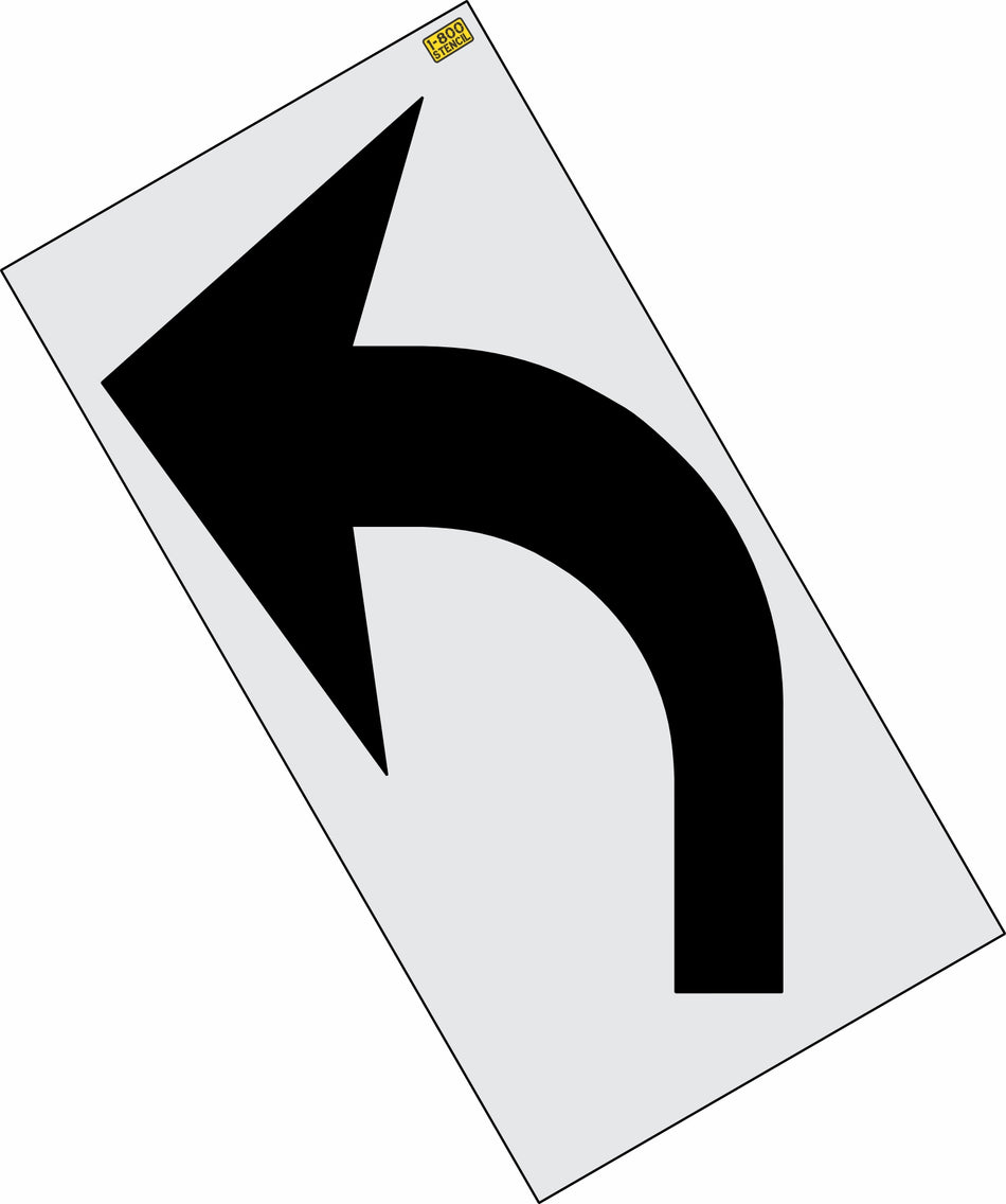 100" South Carolina DOT No bridging Turn Arrow Stencil