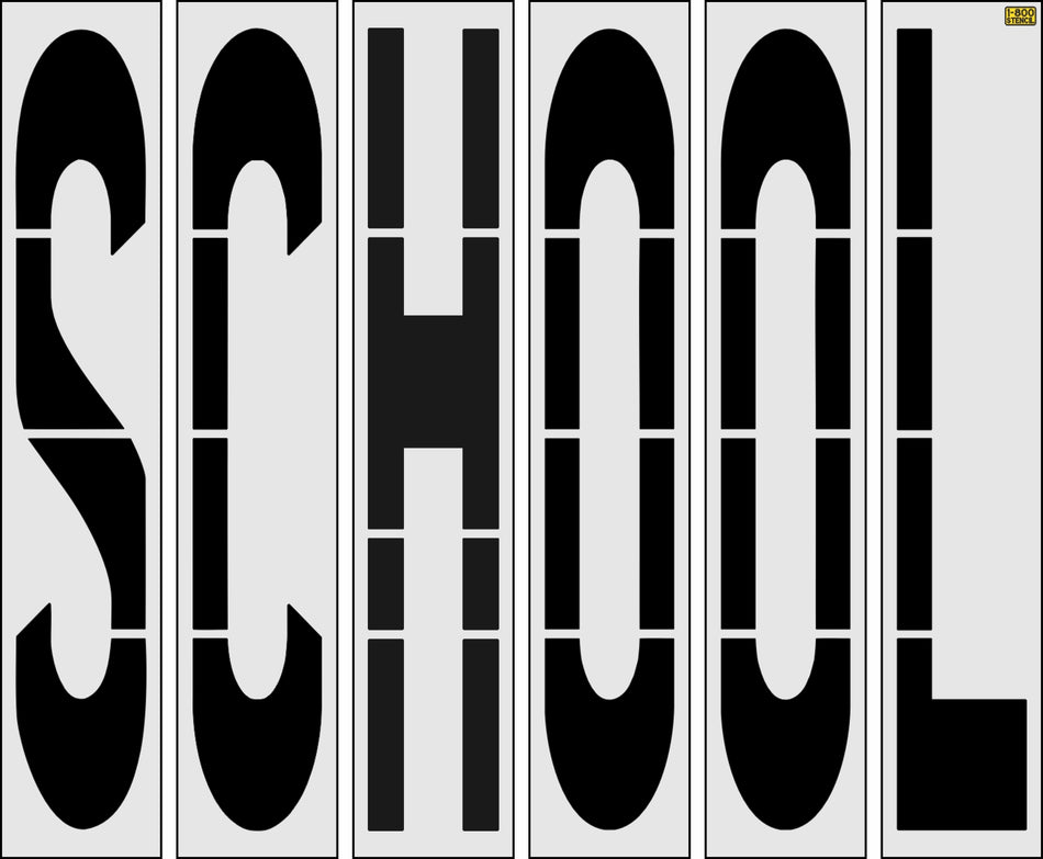 100" South Carolina DOT SCHOOL Stencil