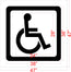 28" South Carolina DOT Handicap with Border Stencil