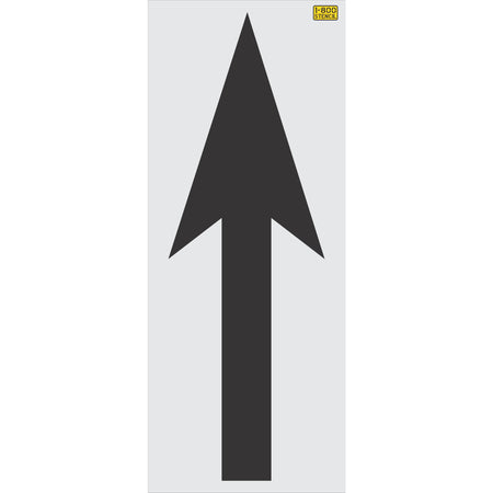 114-inch South Carolina DOT no-bridging straight arrow pavement marking stencil for roadway direction