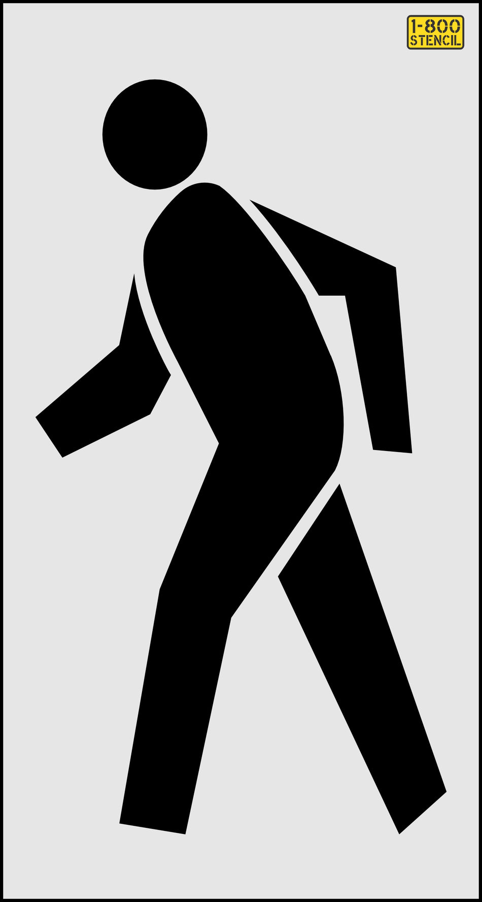 63" Seattle DOT Pedestrian Logo Stencil