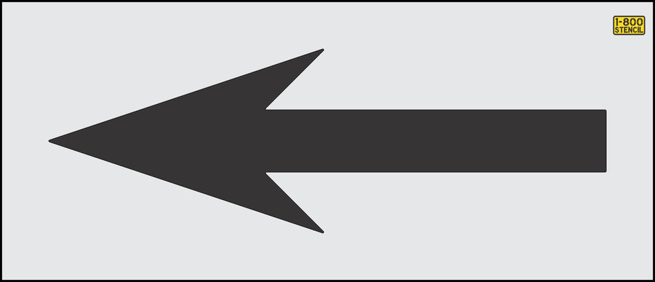 72" Tennessee DOT Bike Lane Straight Arrow Stencil