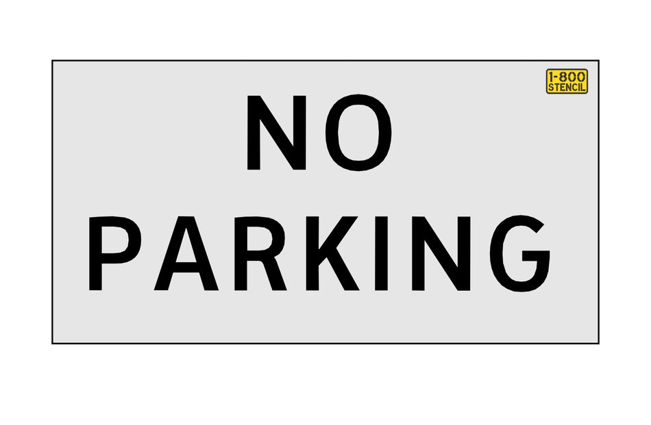 30" Texas DOT NO PARKING Stencil