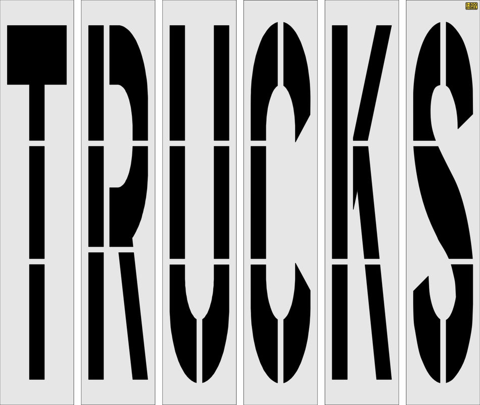 96" Texas DOT TRUCKS Stencil