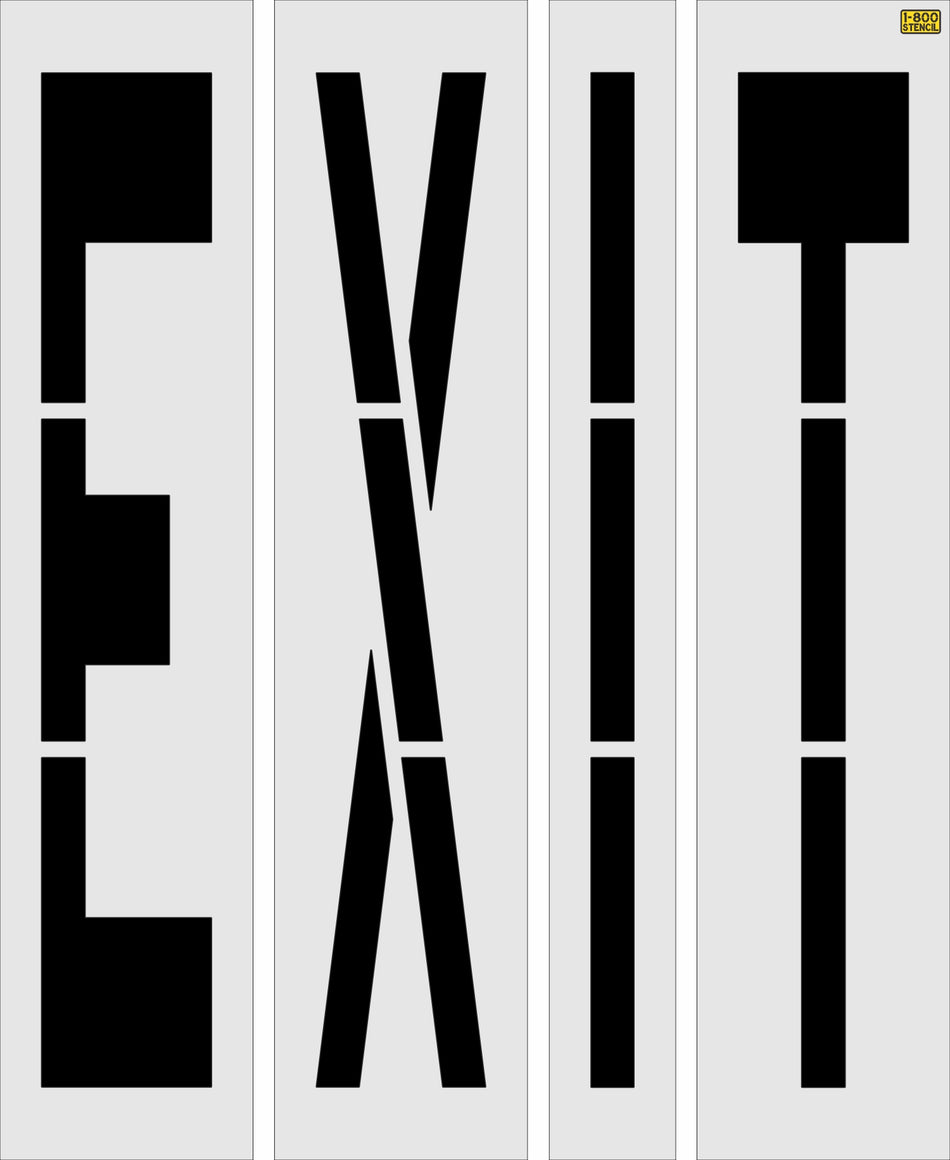 96" Texas DOT EXIT Stencil