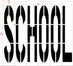 96" Texas DOT SCHOOL Stencil