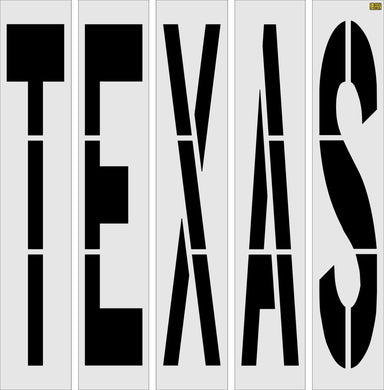 96" Texas DOT TEXAS Stencil
