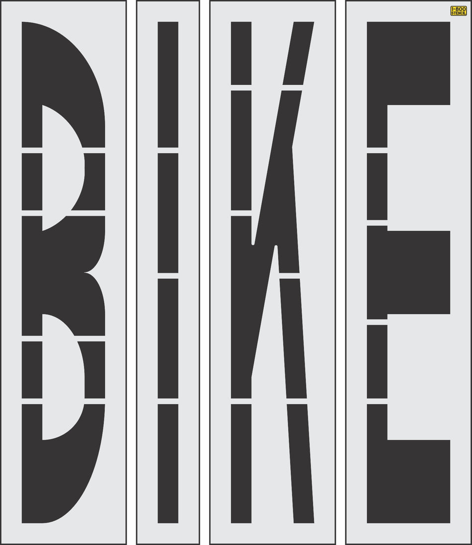 96" Virginia DOT BIKE Stencil