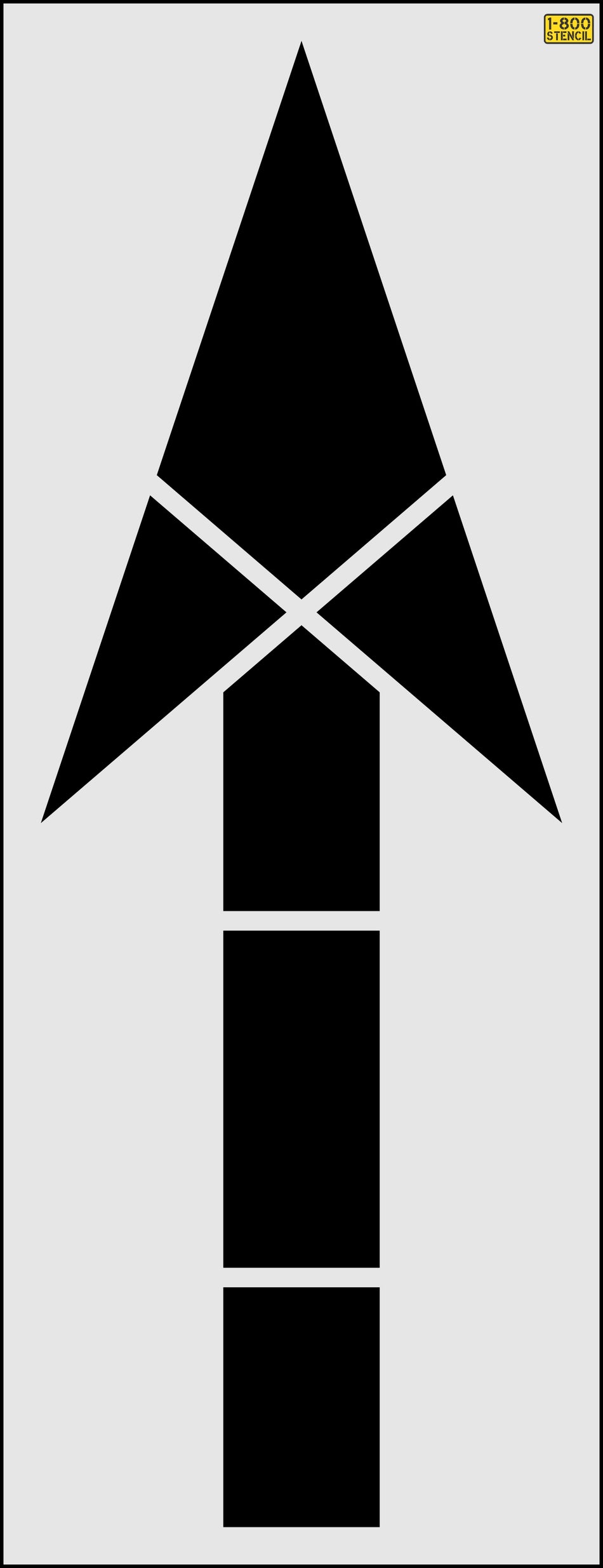 120" Virginia DOT Straight Arrow Stencil