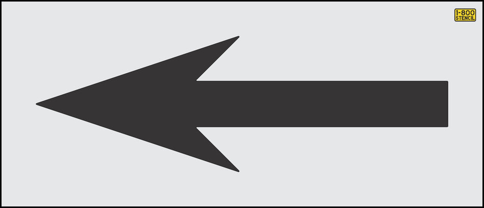 72" Virginia DOT Bike Lane Straight Arrow Stencil