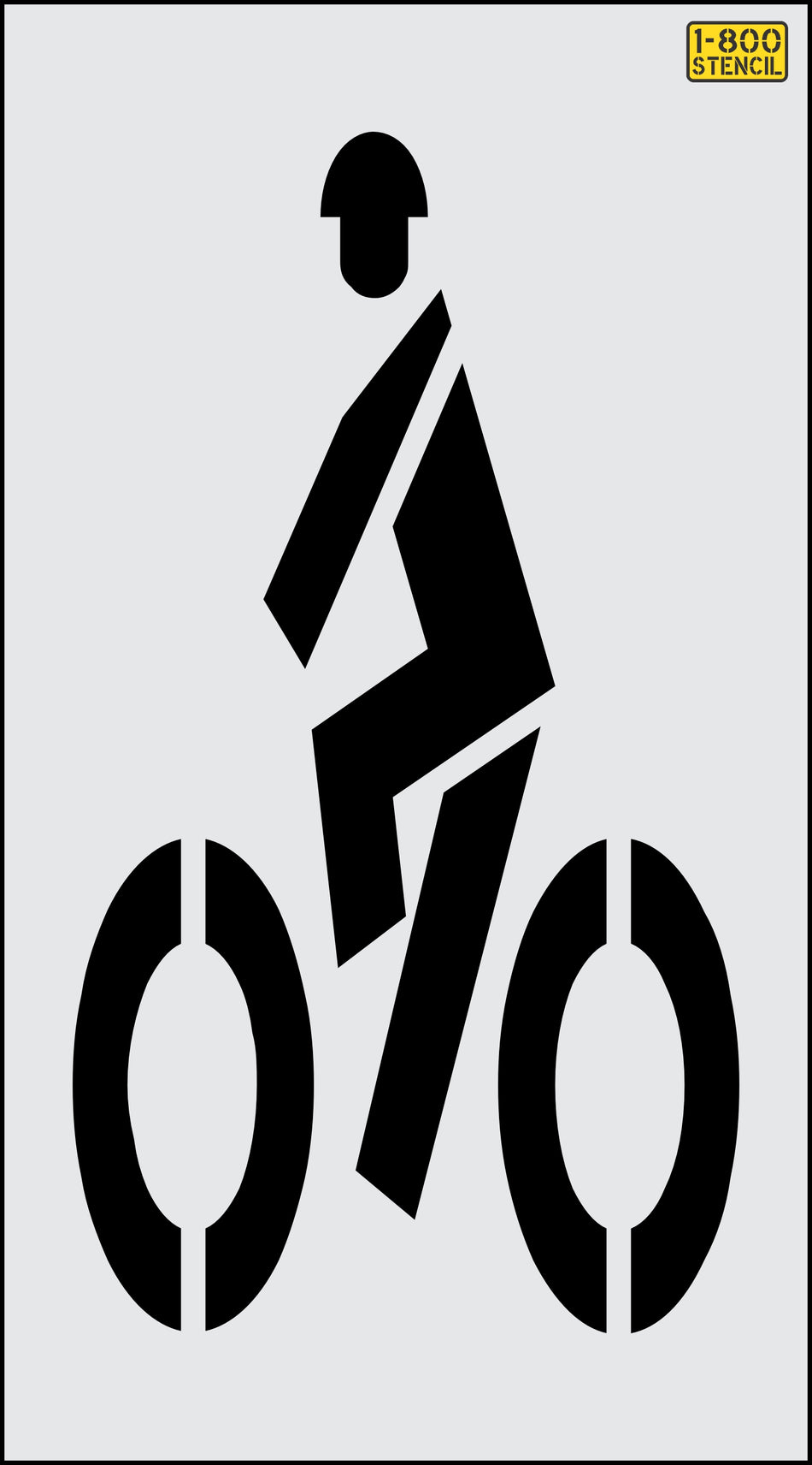 72" Virginia DOT Bike Rider Stencil