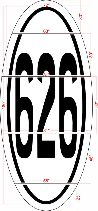 180" Virginia DOT Interstate Shield Stencil