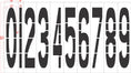 72" Washington DOT Number Kit Stencil