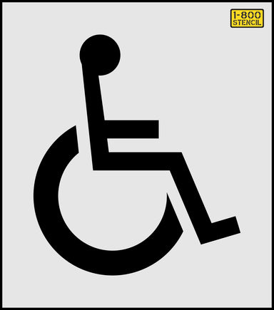 28" Wisconsin DOT Handicap Stencil