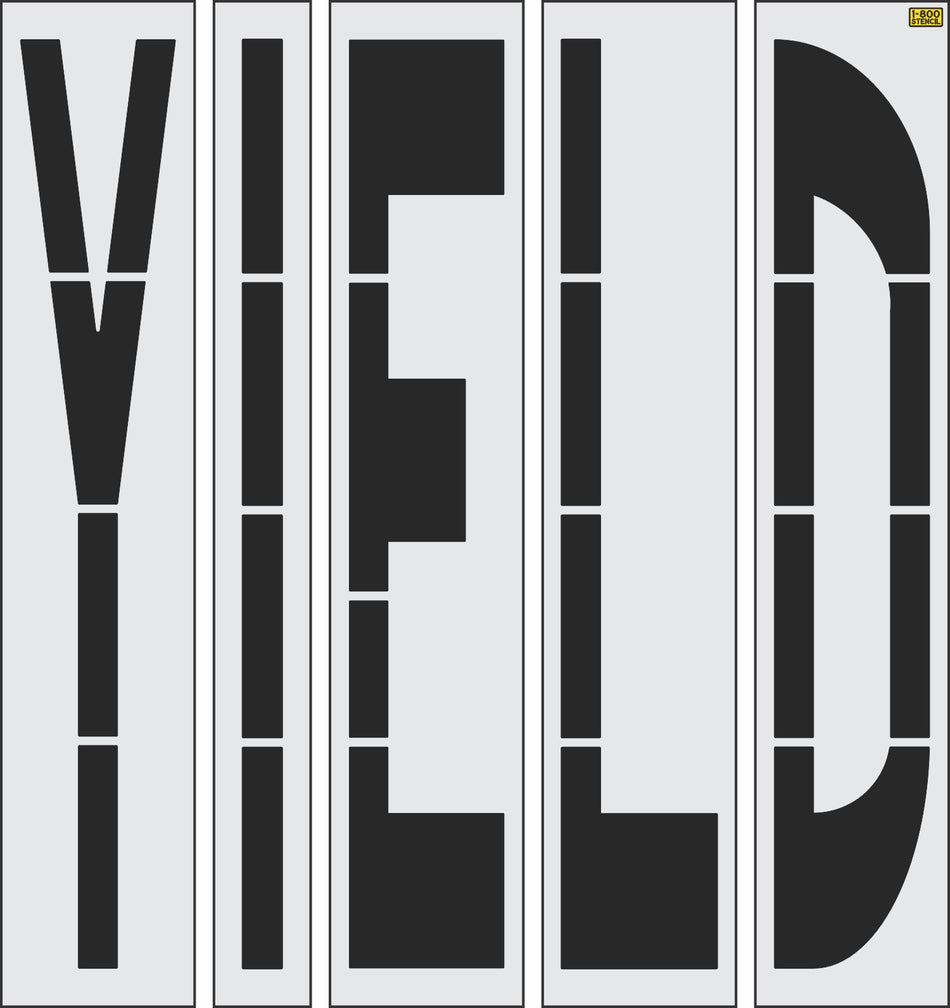 96" Wisconsin DOT YIELD Stencil