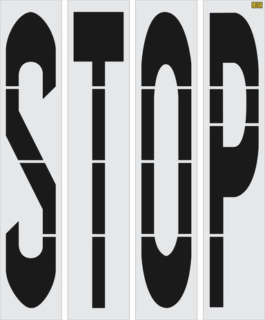 96" Wisconsin DOT STOP Stencil